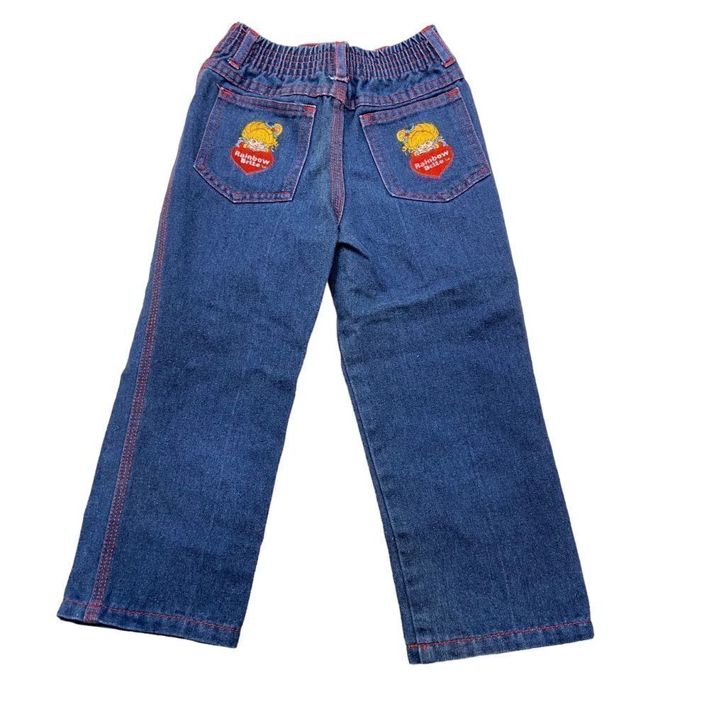 RARE Vintage‎ 1983 Girls Rainbow Bright Blue Jeans Size 5